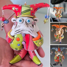 Load image into Gallery viewer, Resin Wind Chime Clown Decoration