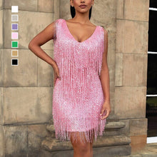 Load image into Gallery viewer, Sexy Princess Style V-Neck Slip Dress