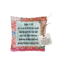 Load image into Gallery viewer, Prayer Quilt with cross inside