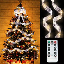 Load image into Gallery viewer, Ribbon Christmas Tree Decoration Lights
