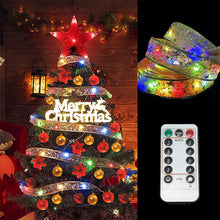 Load image into Gallery viewer, Ribbon Christmas Tree Decoration Lights