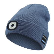 Load image into Gallery viewer, LED Bluetooth Beanie with Detachable Speakers
