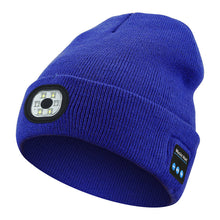 Load image into Gallery viewer, LED Bluetooth Beanie with Detachable Speakers