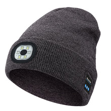 Load image into Gallery viewer, LED Bluetooth Beanie with Detachable Speakers