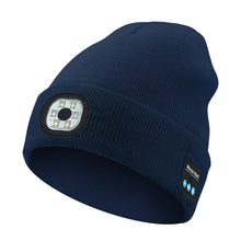 Load image into Gallery viewer, LED Bluetooth Beanie with Detachable Speakers