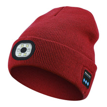 Load image into Gallery viewer, LED Bluetooth Beanie with Detachable Speakers
