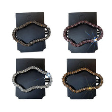 Load image into Gallery viewer, Rhinestone Bling Snap Hair Clip Barrettes (4 PCS)