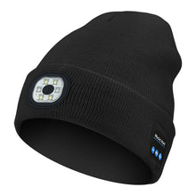 Load image into Gallery viewer, LED Bluetooth Beanie with Detachable Speakers