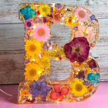 Load image into Gallery viewer, Dried Flower Letters Night Light