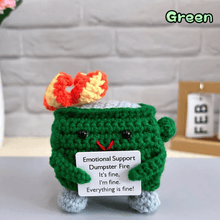 Load image into Gallery viewer, Crochet Dumpster Raging Fire