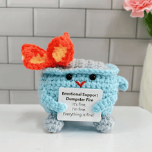 Load image into Gallery viewer, Crochet Dumpster Raging Fire