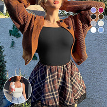 Load image into Gallery viewer, Women's Sexy Ribbed Square Neck Bodysuit