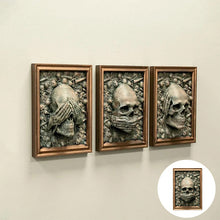 Load image into Gallery viewer, Three Wise Skulls Picture Frame Decor