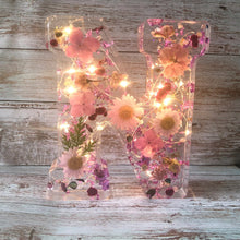 Load image into Gallery viewer, Dried Flower Letters Night Light