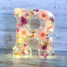 Load image into Gallery viewer, Dried Flower Letters Night Light