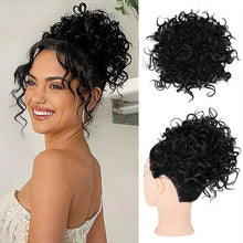 Load image into Gallery viewer, Elastic Drawstring Loose Short Curly Bun