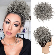 Load image into Gallery viewer, Elastic Drawstring Loose Short Curly Bun