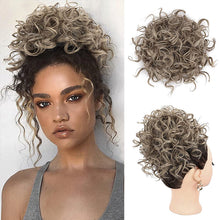 Load image into Gallery viewer, Elastic Drawstring Loose Short Curly Bun