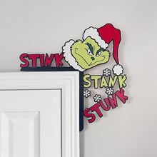Load image into Gallery viewer, Christmas Grinch Decorative Door Frame