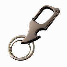 Load image into Gallery viewer, Multifunctional Pendant Bottle Opener Metal Double Ring Key Chain