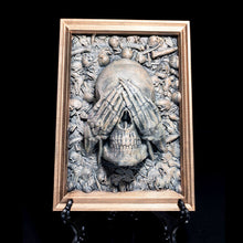 Load image into Gallery viewer, Three Wise Skulls Picture Frame Decor