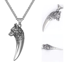 Load image into Gallery viewer, &#39;&#39; Never give up &#39;&#39; Wolf Necklace