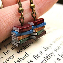 Load image into Gallery viewer, Classic Stack of Books Earrings
