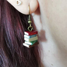 Load image into Gallery viewer, Classic Stack of Books Earrings