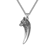 Load image into Gallery viewer, &#39;&#39; Never give up &#39;&#39; Wolf Necklace