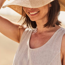Load image into Gallery viewer, Women's Sleeveless Cotton And Linen Dress