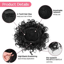 Load image into Gallery viewer, Elastic Drawstring Loose Short Curly Bun