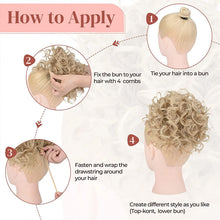 Load image into Gallery viewer, Elastic Drawstring Loose Short Curly Bun