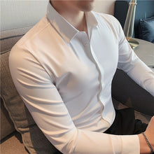 Load image into Gallery viewer, Men's Solid Color Business Stretch Shirt