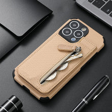 Load image into Gallery viewer, Magnetic Zipper Wallet Cover With Credit Card Holder