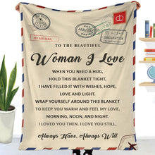 Load image into Gallery viewer, Printed Flannel Envelope Blanket