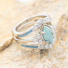 Load image into Gallery viewer, Natural Turquoise Diamond Ring