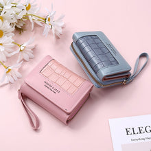 Load image into Gallery viewer, Large Capacity Multi-card Zipper Tri-fold Coin Purse