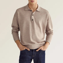 Load image into Gallery viewer, Men's Casual Loose Lapel Long Sleeve Polo Shirt