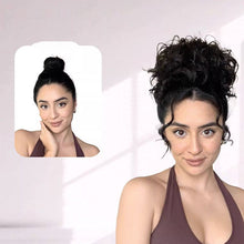 Load image into Gallery viewer, Elastic Drawstring Loose Short Curly Bun