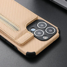 Load image into Gallery viewer, Magnetic Zipper Wallet Cover With Credit Card Holder