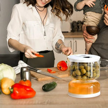 Load image into Gallery viewer, Pickle and Olives Jar Container with Strainer