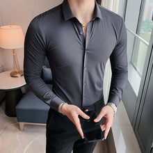 Load image into Gallery viewer, Men's Solid Color Business Stretch Shirt