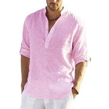 Load image into Gallery viewer, Men's Cotton Linen Hippie Casual T-Shirt