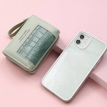Load image into Gallery viewer, Large Capacity Multi-card Zipper Tri-fold Coin Purse