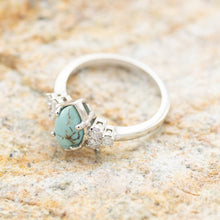 Load image into Gallery viewer, Natural Turquoise Diamond Ring