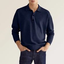 Load image into Gallery viewer, Men's Casual Loose Lapel Long Sleeve Polo Shirt