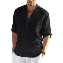Load image into Gallery viewer, Men's Cotton Linen Hippie Casual T-Shirt
