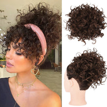 Load image into Gallery viewer, Elastic Drawstring Loose Short Curly Bun