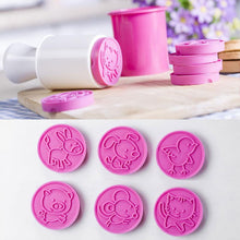 Load image into Gallery viewer, Non-Stick Cookie Stamp and Knife(5 Styles in Set)