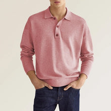 Load image into Gallery viewer, Men's Casual Loose Lapel Long Sleeve Polo Shirt